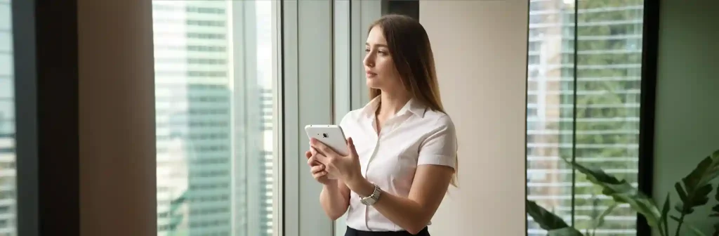 Cliente sendo atendida por chatbots